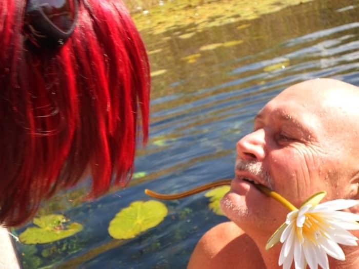 My friend Belinda and her husband of 16 years at the Marico Oog on Valentine's Day 2014 © Martie Coetser