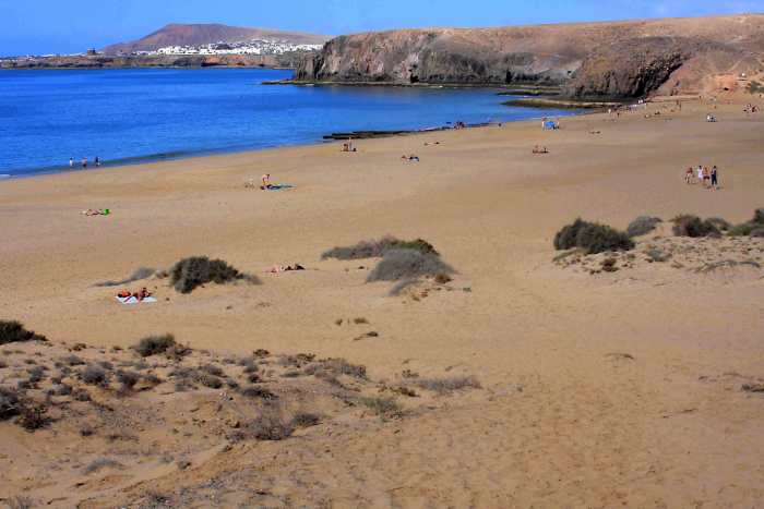 And in this photo of Playa Mujeres- the first of the Papagayo beaches - the resort of Playa Blanca can be seen in the distance