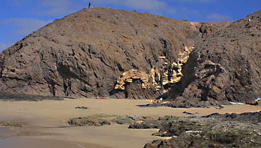The first cove is believed to be Caleton del Cobre, and is described as being 40 metres long and about 3 metres wide