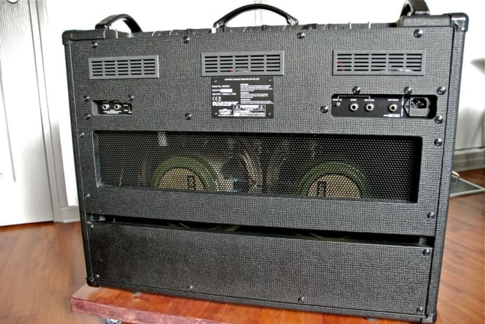 The Vox AC-30C2's redesigned back panel makes it easier than ever to access the chassis, making tube/valve swaps simpler.