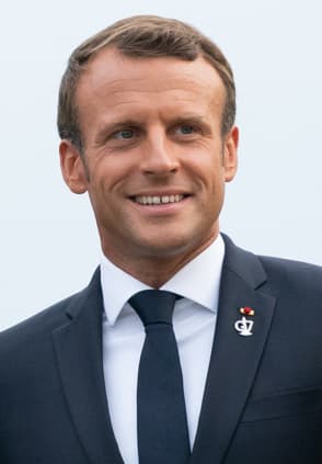 Emmanuel Macron (above) is the current President of France. Until recently, Donald Trump (below) was the President of the United States.