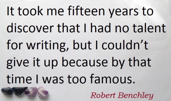 Robert Charles Benchley born 1889 to 1945 was a famous American humorist, media writer and actor.