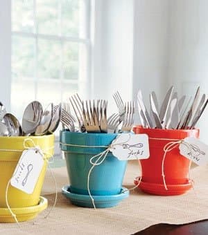 Small Kitchen Organizing Ideas | Click Pic for 20 DIY Kitchen Organization Ideas Use Glossed Pot Holders as Cutlery Holders