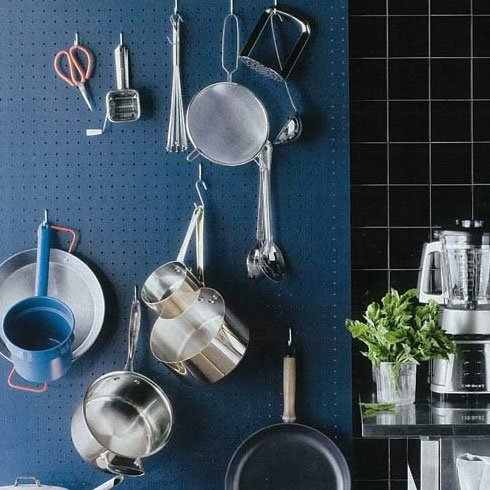 Small Kitchen Organizing Ideas | Click Pic for 20 DIY Kitchen Organization Ideas Painted Peg Board with S Hooks