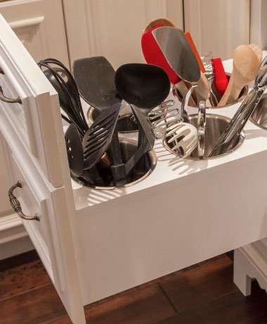 Small Kitchen Organizing Ideas | Click Pic for 20 DIY Kitchen Organization Ideas Use Canisters for Utensil Drawer