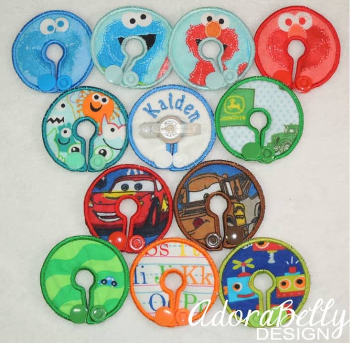 This is a collection of the tubie covers that I ordered from Adorabelly Design. Photo is used with permission from Adorabelly Design.