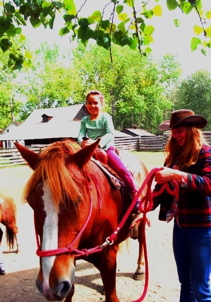 What could be more fun than a horsey ride? At the Ottewell Homestead, 1885 St., Fort Edmonton Park.