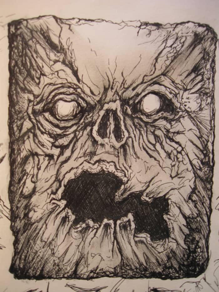Similar to the one used the Necronomicon used in original Evil Dead movie trilogy. Photo originally published at www.bloodsprayer.com