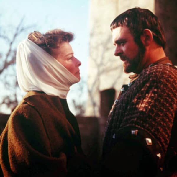 Eleanor of Aquitaine (Katharine Hepburn) and her favorite son, Richard the Lionheart (Anthony Hopkins)