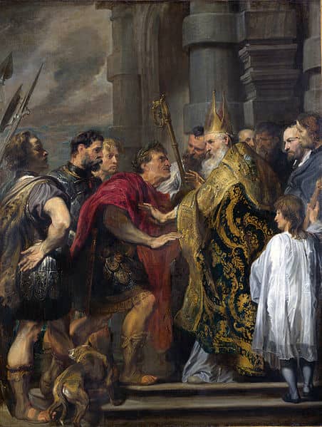 Between them, Emperor Theodosius and Bishop Ambrose I brutally suppressed all non-Trinitarian forms of Christianity as well any other religion practiced within the Empire's borders.