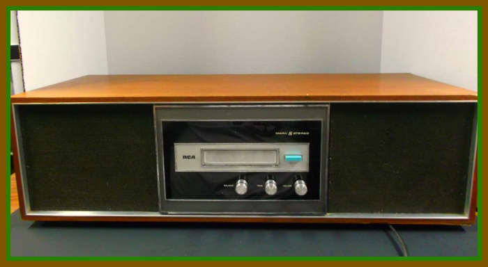 The original 1969 RCA YZD 590 series 8 track tape player stereo system was built to stand the test of time.