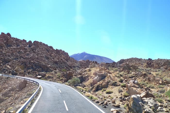 The roads of Tenerife often involve climbing and with Teide in the distance you know there's more to come