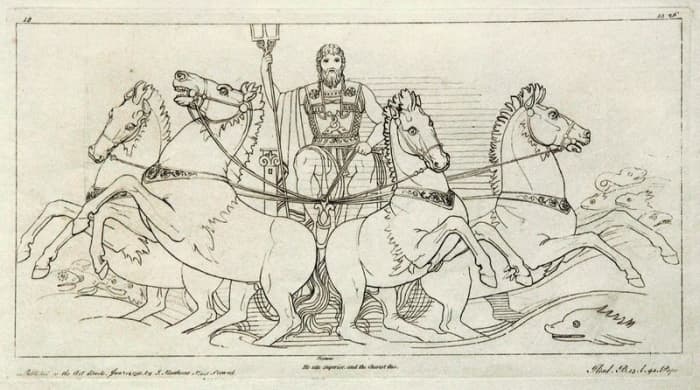 Kupferstich (1795) von Tommaso Piroli (1752 – 1824) nach einer Zeichnung (1793) von John Flaxman (1755 – 1826). PD-art-100