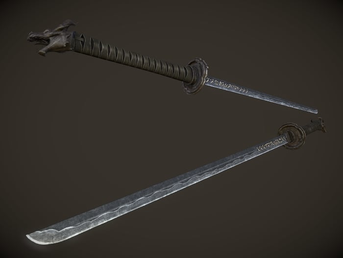 Unique Uniques by InsanitySorrow makes Skyrim's unique weapons look beautiful. Picture courtesy of Skyrim Nexus, Bethesda and Zenimax.