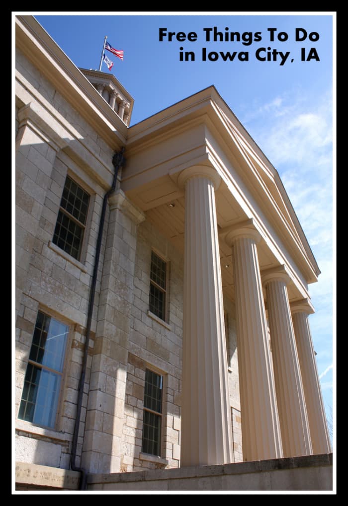 the old Iowa Capitol in Iowa City, IA