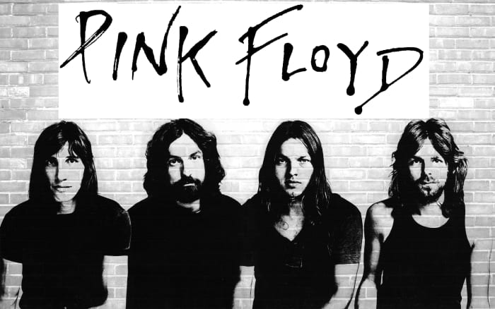 The most familiar line up Pink Floyd. From Left, Roger Waters, Nick Mason, David Gilmour and Richard Wright.