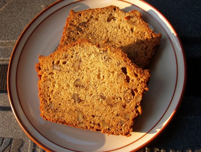 Enjoying the classic flavor of Banana Bread for breakfast is great start to your day. See? Average Jane likes her walnuts coarsely cut as well