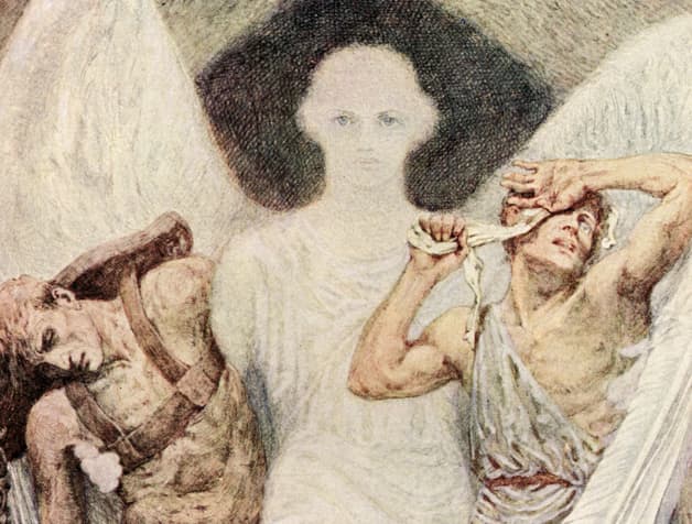 Here we show a portion of 'The Lord openeth the eyes of the blind: the Lord raiseth them that are bowed down' - it is from the suite prepared by Frank C Pape published in ''The Book of Psalms'' (1912).
