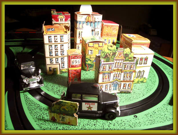 Playing FBI and Underworld Game on your DX Getaway Board. If your Getaway car is behind the police car one car length as you pass the police station you advance your get four holes and the police must move their peg back four holes.