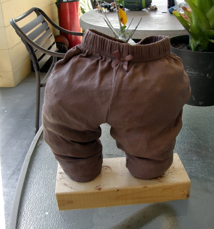 It will not be able to stand on its own for a while, if wet, so you should have some support system in place while it is drying.