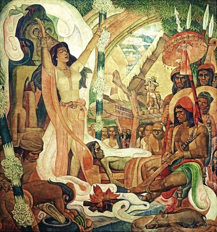 Pag-unlad ng Panggagamot sa Pilipinas (The Progress of Medicine in the Philippines) by Carlos 'Botong Francisco displayed in the lobby of Philippine General Hospital