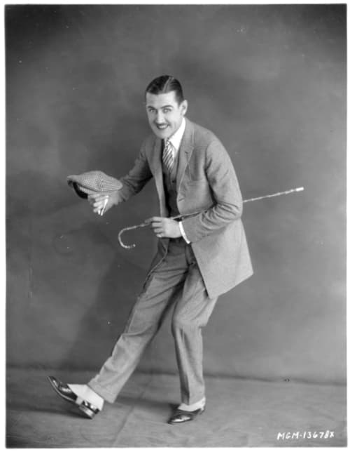 Comic actor Charley (“Charlie”) Chase, whose films fell out of favor in the era of Chaplin, Keaton, and Harold Lloyd.