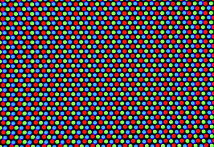 Magnified view of the1985 Curtis Mathes delta gun shadow mask in the 26 inch color console CRT ... The 1985 Curtis Mathes Color Console model number K2658RL was state of the art electronics back in the golden age of made in America technology.