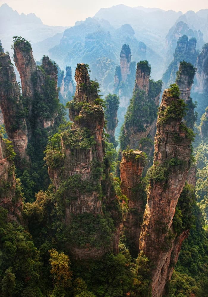 Wulingyuan National Park, an inspiration for the movie Avatar, is one of the beautiful sites in China. However, it is difficult to access.