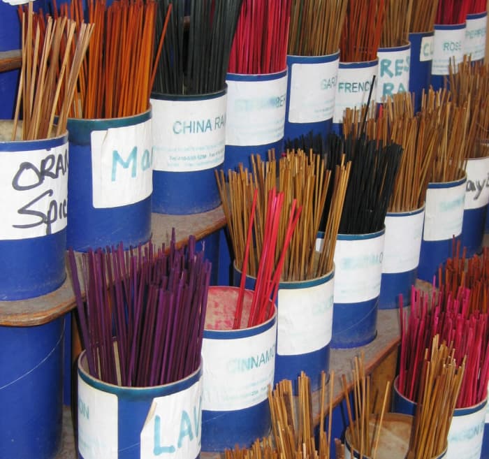 Incense sticks are the most commonly sold incense.