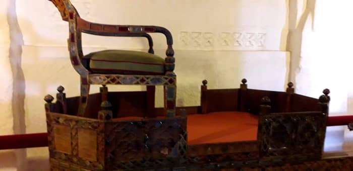 The Royal Carriage or the Howdahs, which were placed on the back of an elephant or a camel for the Royals.