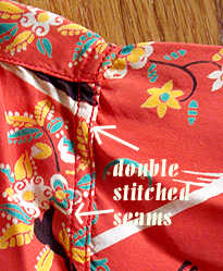 Generally, vintage shirts have two rows of stitching to join the seams.