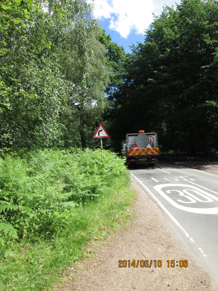 We've come to the road that links High Beech - others write it as 'High Beach' - with the Waltham road and Epping Upland