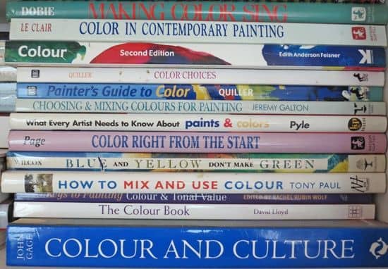 Makingamark Art Books about Colour have a major section in my art library. I've been fascinated by colour for a long time and these are just under half the books about colour that I own. See if you can pick out the ones I'm recommending.