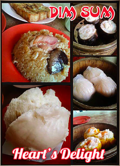 Dim Sum or poetically translated as "heart's delight" are delicious little morsels of stuffed savory meat or sweet dumplings.