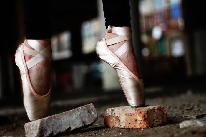 While pointe shoes that are properly fitted can provide amazing support and balance, worn pointe shoes can be dangerous and should be replaced immediately.
