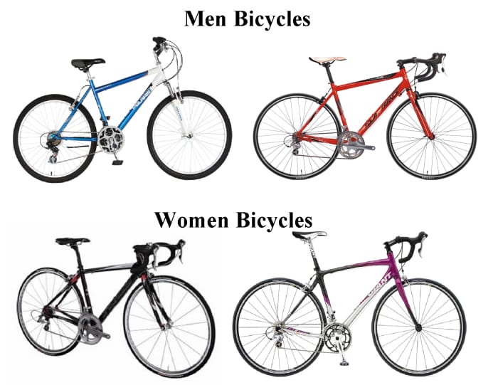 difference between men's bike and women's