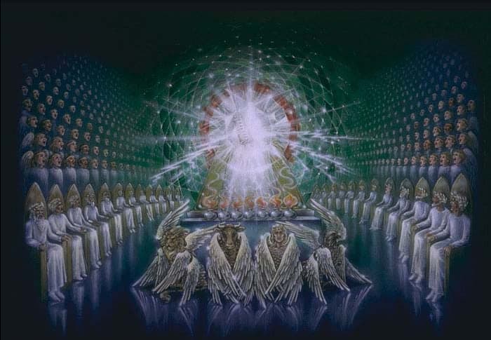 "Emerald Throne of God and Choirs of Angels" - by Pat Marvenko Smith (1992)