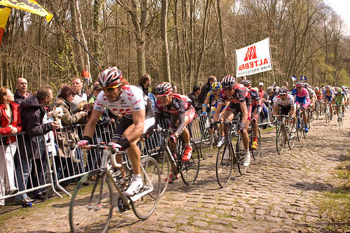 Is Paris- Roubaix responsible for cyclists' hand problems? Many professional cyclists have finished Paris Roubaix and complained of a buzzing effect on their hands due to the vibration as the wheel bounces off the cobblestones.
