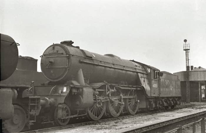 V2 60859 at 51L Thornaby shed, 1963, visiting from 52A Gateshead (Thornaby closed to steam 1964)