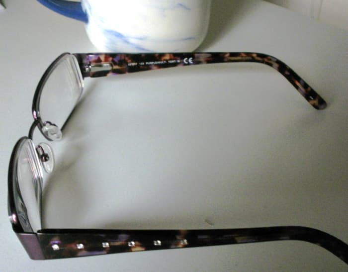These stylish glasses with encrusted jewels are hiding a dark secret. They are creating a blind spot in your viewing area.