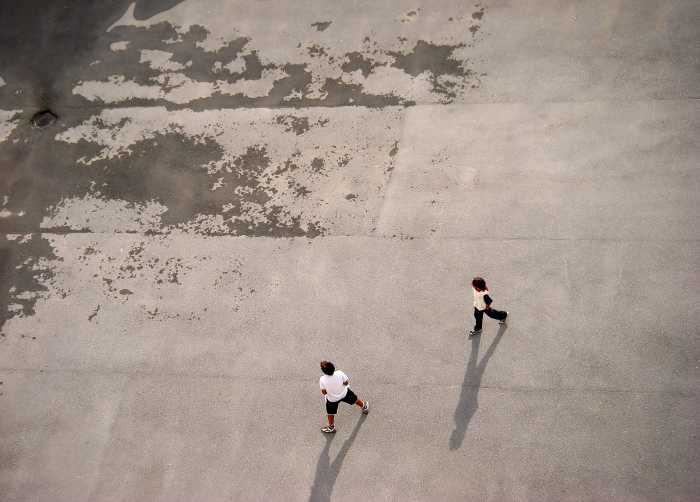 KIDS ON THE BLOCK by Majja Portrait of two boys playing together outdoors