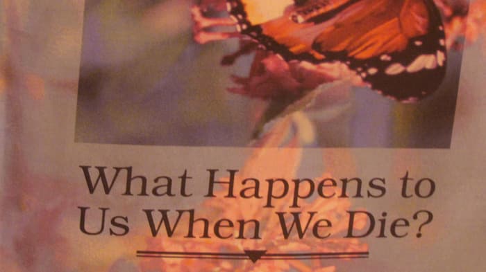 The brochure entitled, "What Happens to Us We Die?" Published by Watchtower Bible Tract Society of New York, Inc.