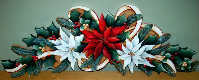 Door or window topper painted by Patty Sypek/design by A. Newman