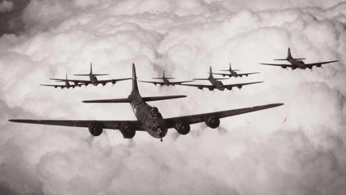 World War Two planes over England