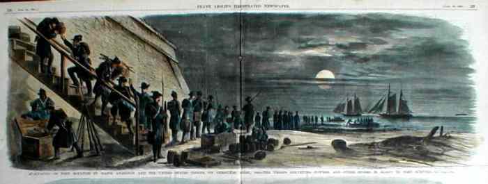 Fort Sumter in Charleston Harbor, South Carolina, during the U.S. Civil War