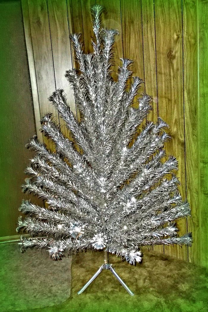 Christmas Vintage Aluminum Christmas Tree 