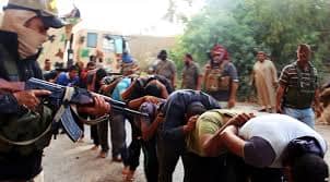One of the less cruel-some photos of these very cruel people the Islamic State Militia, There are some photos that are so upsetting to see, to the point that one would ask, if there is a God why he allows these horrible things to happen.