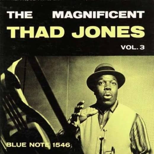 Thad Jones "The Magnificent Thad Jones, vol. 3" Blue Note Records BLP 1546 12" LP Vinyl Record (1957) Album Cover Design by Reid Miles Photo by Francis Wolff