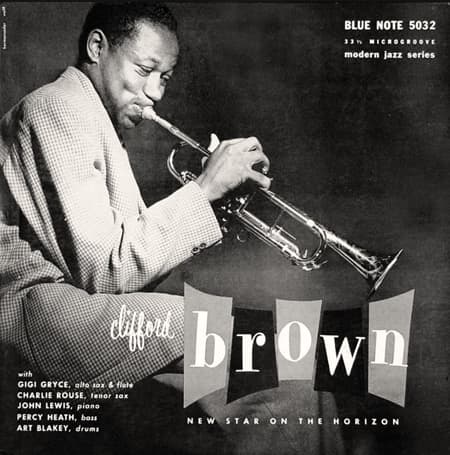 Clifford Brown "New Star on the Horizon" Blue Note Records BLP 5032 10" LP Vinyl Microgroove Record (1953) Album Cover Design by John Hermansader, Photo by Francis Wolff
