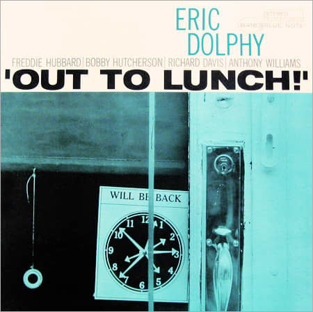 Eric Dolphy "Out To Lunch" Blue Note Records 4163 12" LP Vinyl Record (1964) Album Cover Design & Photo by Reid Miles
